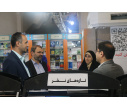 بازدید دکتر رضایی و دکتر الهامی از غرفه بخش دانشگاهی «سمت»