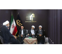 بازدید دکتر شهریاری، از غرفه‌ جامعة المصطفی العالمیة
